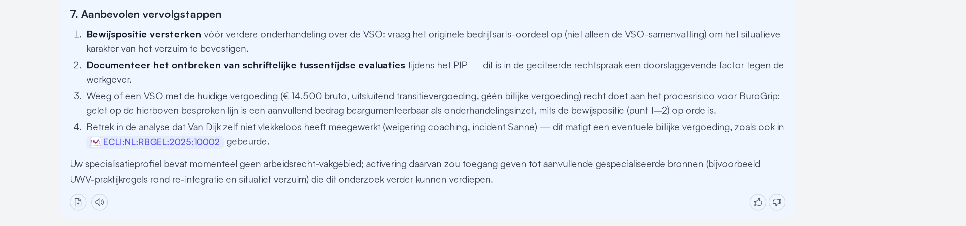 Vervolgstappen, klaar om te gebruiken